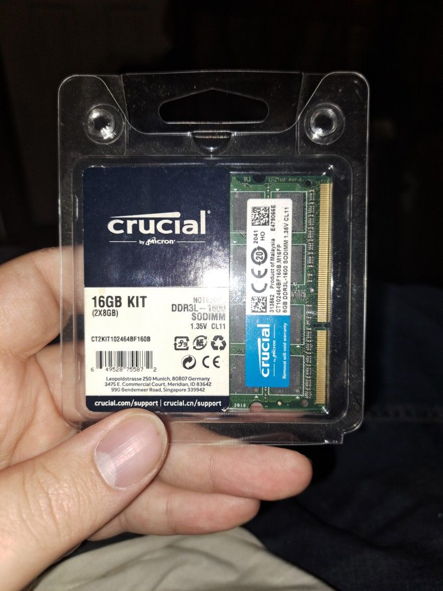 16gb Ddr3l - 1600