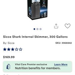 Sicce shark internal Protein Skimmer (300gph)