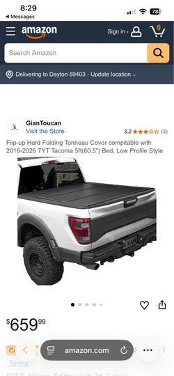 Flip up hard folding tonneau cover compatible
