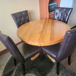 Dining Set 4 Chairs 