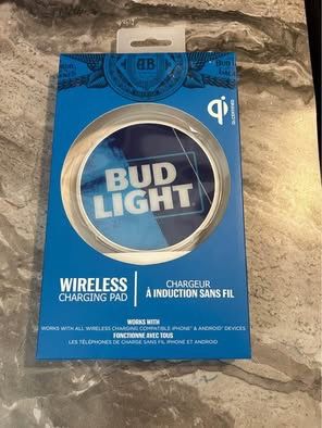 new sealed bud light charging pad