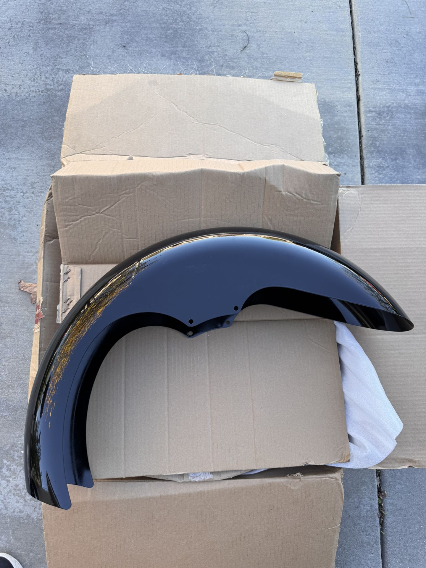 Arlen Ness 21” Front Touring Fender Painted Black