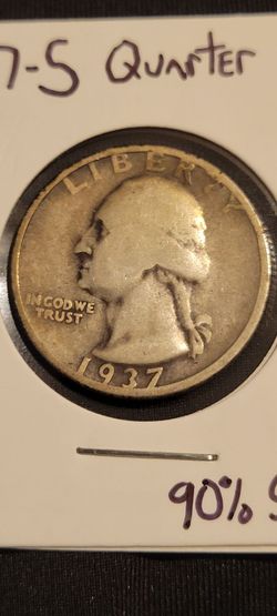 1937-S Silver Washington Quarter Semi Key Date US Mint Coin