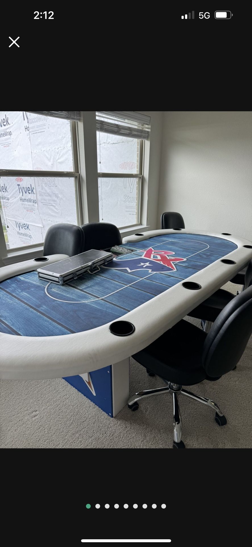 Custom Poker Table (high Quality Build) Rockets/Texans/astros