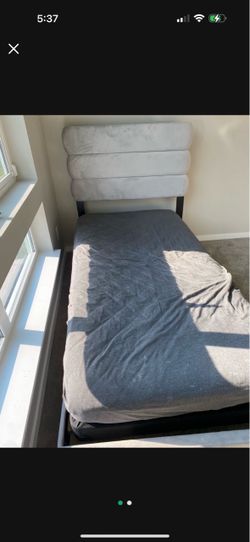Twin size mattress and box spring