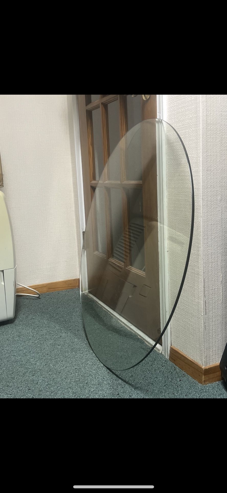 .Table.  Top.  Glass.  32.5. “.  Thick. 1/4.  Plated. 