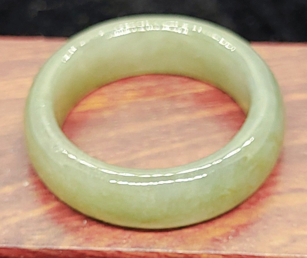 Burmese Jadeite Ring Sz6.