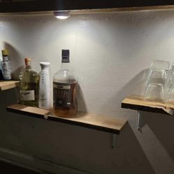 Rustic Wooden Shelves