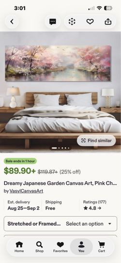 Dreamy Japanese Garden Canvas Wall Art