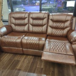 MANUAL RECLINING SOFA SET 