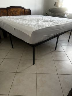 Black Mental Bed Frame King