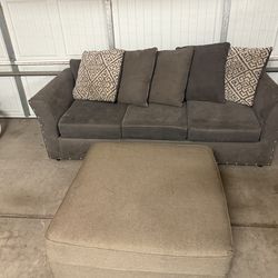 Couch and ottoman