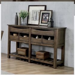 Rustic Light Oak Kitchen Server