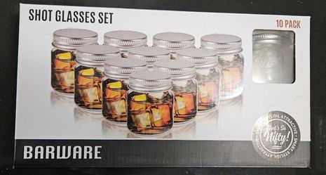 Nifty Barware Shot Glasses Set - 10 Pack