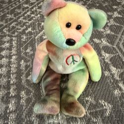 Ty Beanie Baby: Peace Bear 1996 - Multicolor