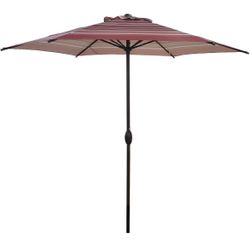 9ft Patio Umbrella/Table Umbrella w/Auto Tilt and Crank, 8 Sturdy Steel Ribs - New In Box