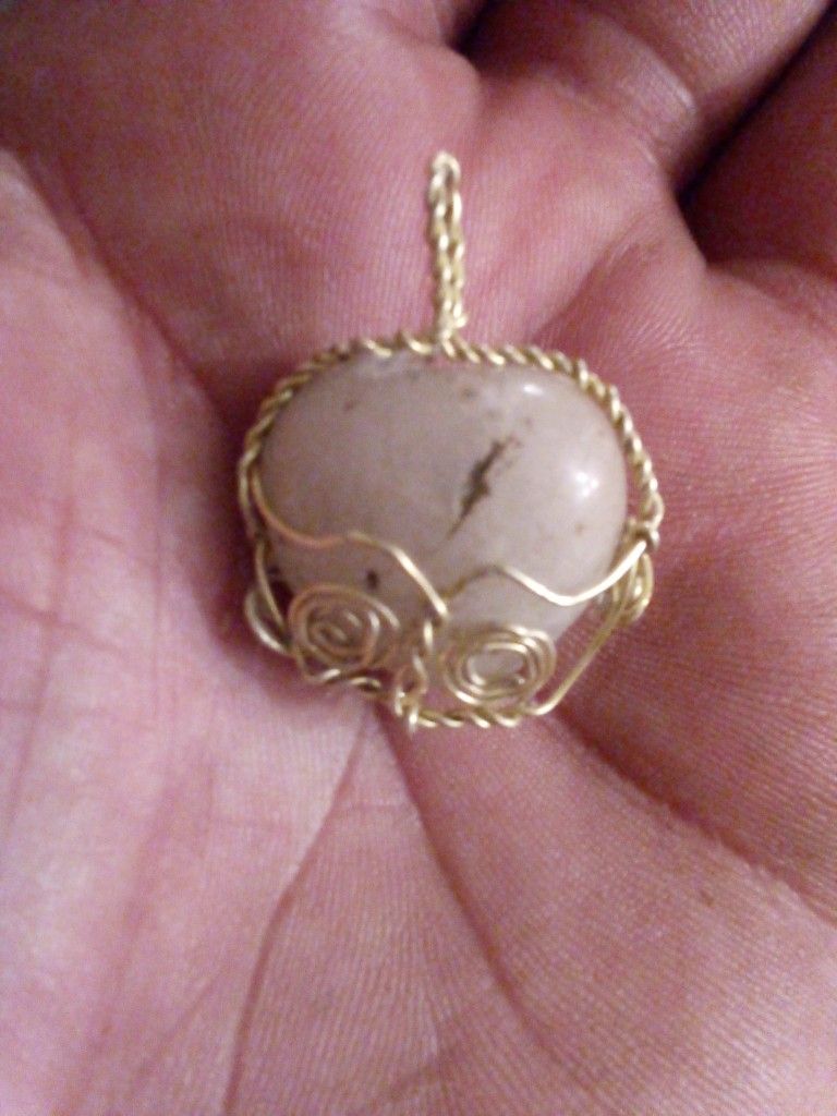 Wrapped Stone Pendant