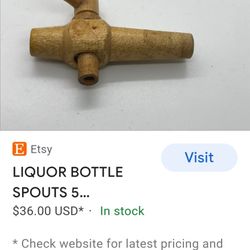 Antique Spout For Many Wooden Barrel Keg