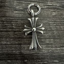 Real 925 Silver Chrome Hearts Pendant 