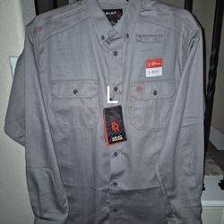 ARIAT FRC GREY BUTTON UP SHIRT 