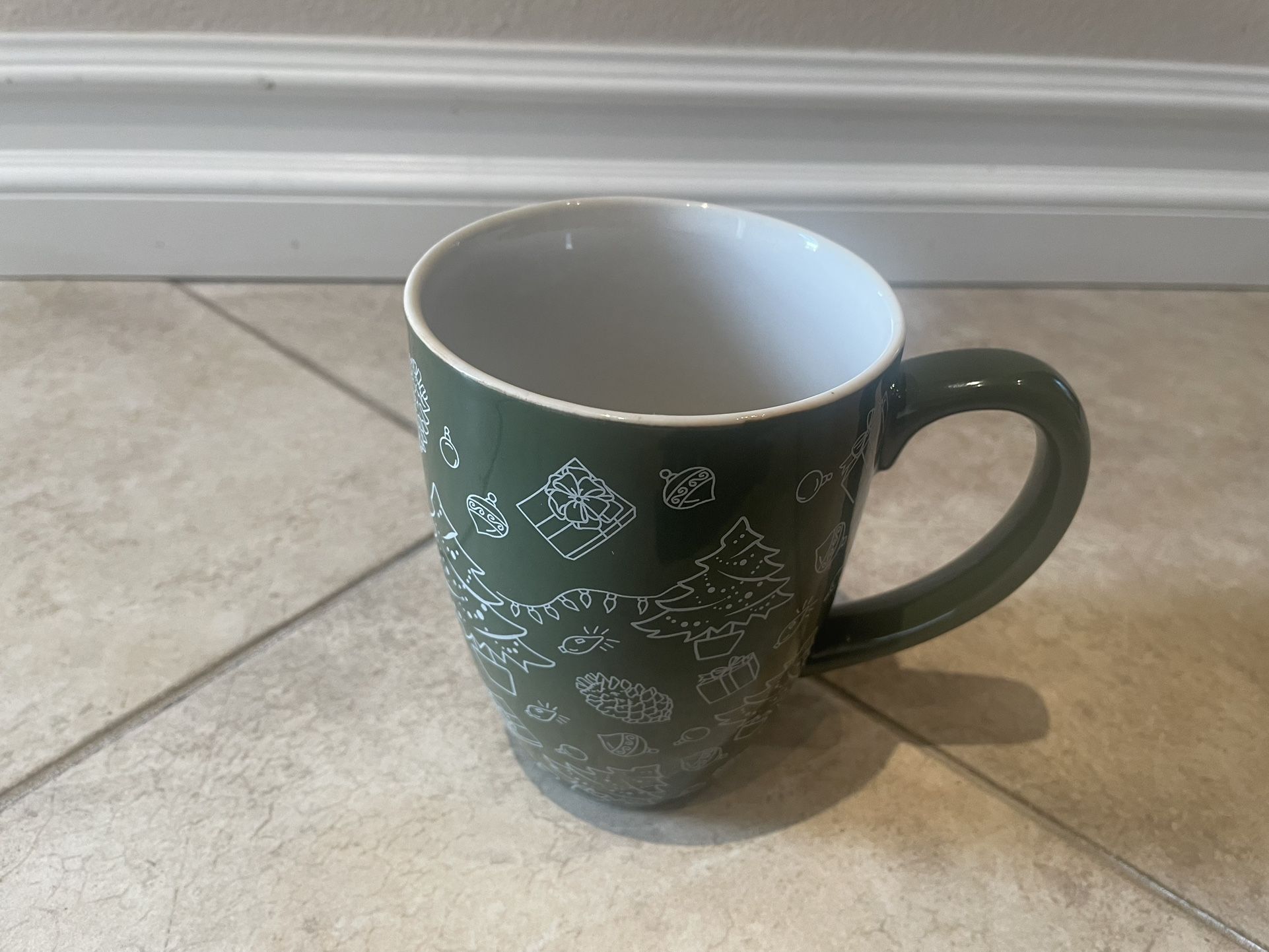 Bloom-Rite 5.5" tall Christmas coffee mug.