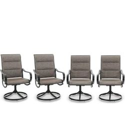 ❤️‍🔥 Swivel Outdoor Chairs Set of 4