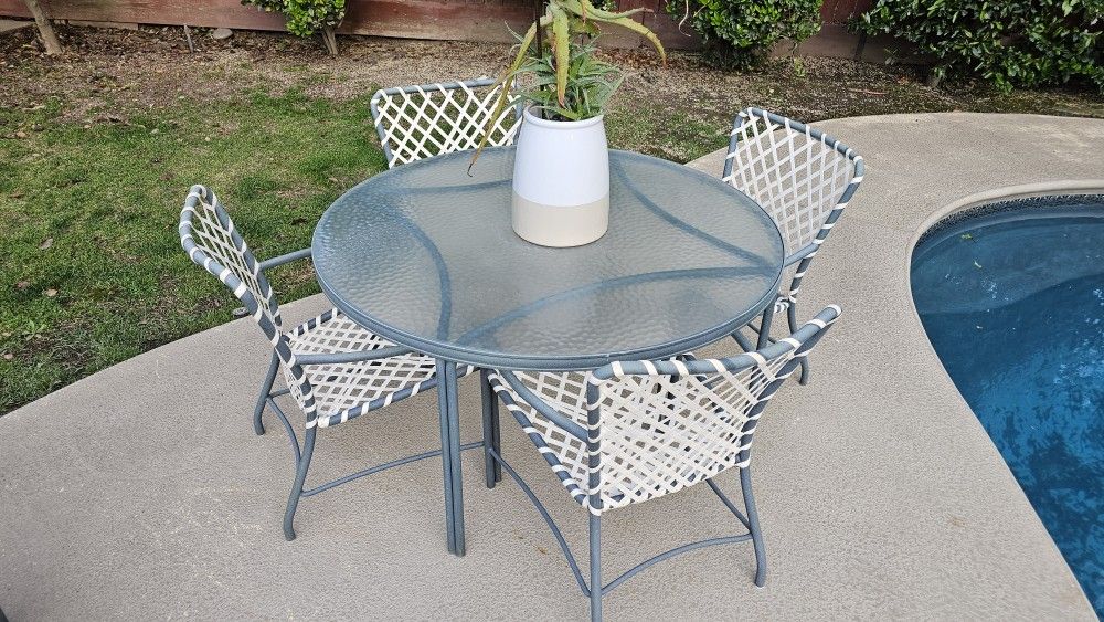 Mid Century Brown Jordan Patio Furniture Set