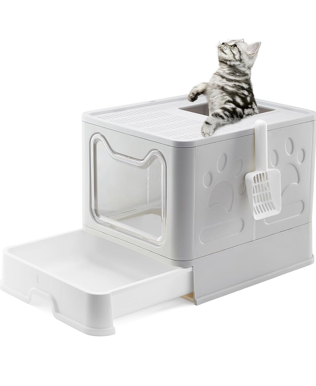 Gefryco Large Litter Box with Cover and Top Sifting lid