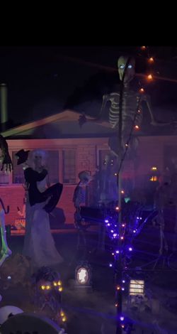 Animated Dead Bride And Groom Skeletons / Halloween Decorations  Thumbnail