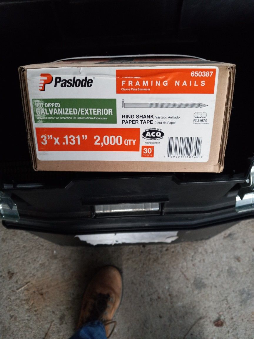Pasload 3"×.131 Ga)vinized Framing Nails