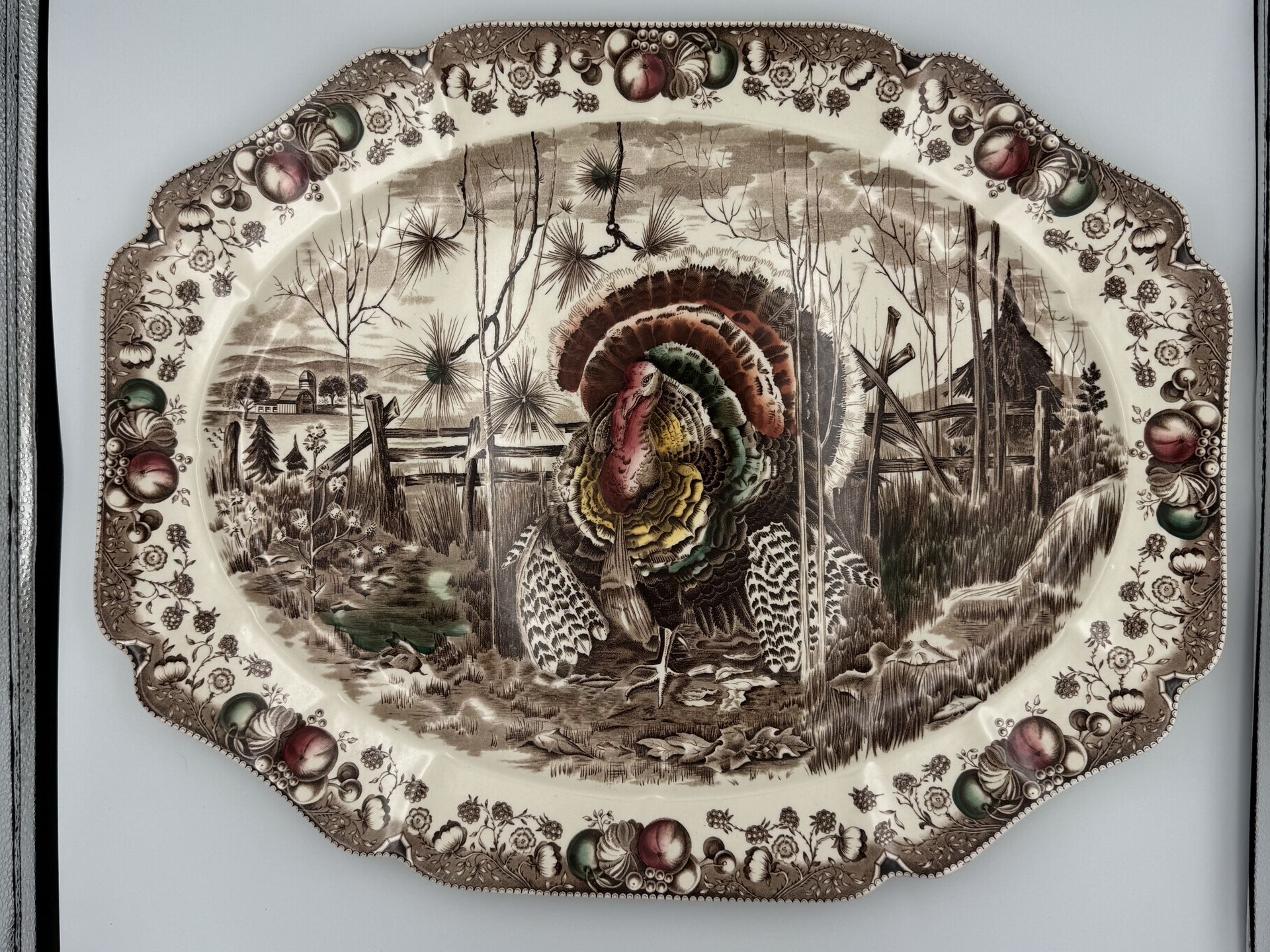 Johnson Brothers “His Majesty” 20” Turkey Platter – Made in England