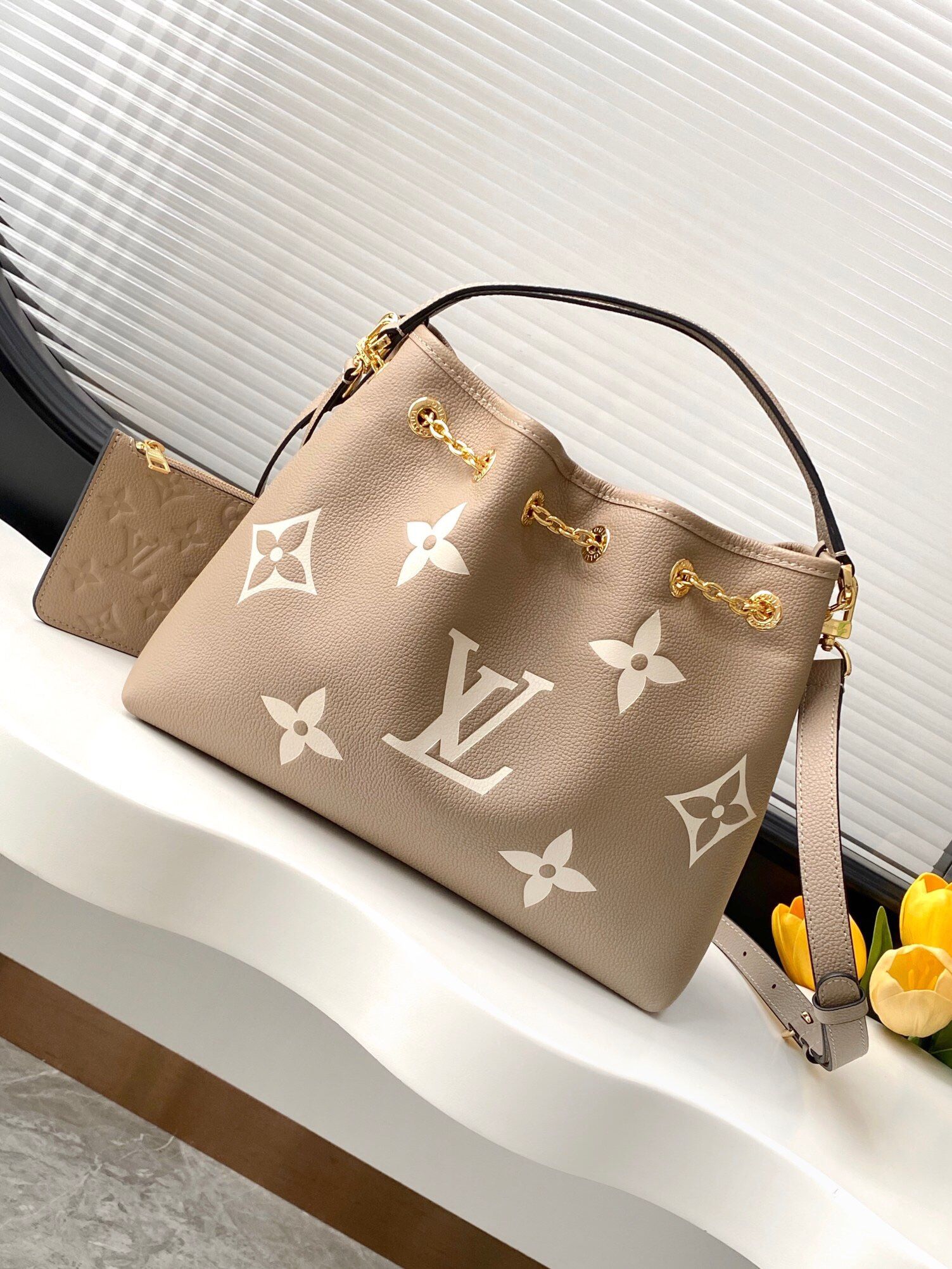 A classic women's shoulder bag