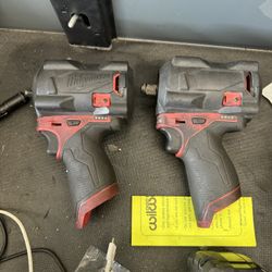 Milwaukee M12 3/8 And 1/2 Inch Impact Guns