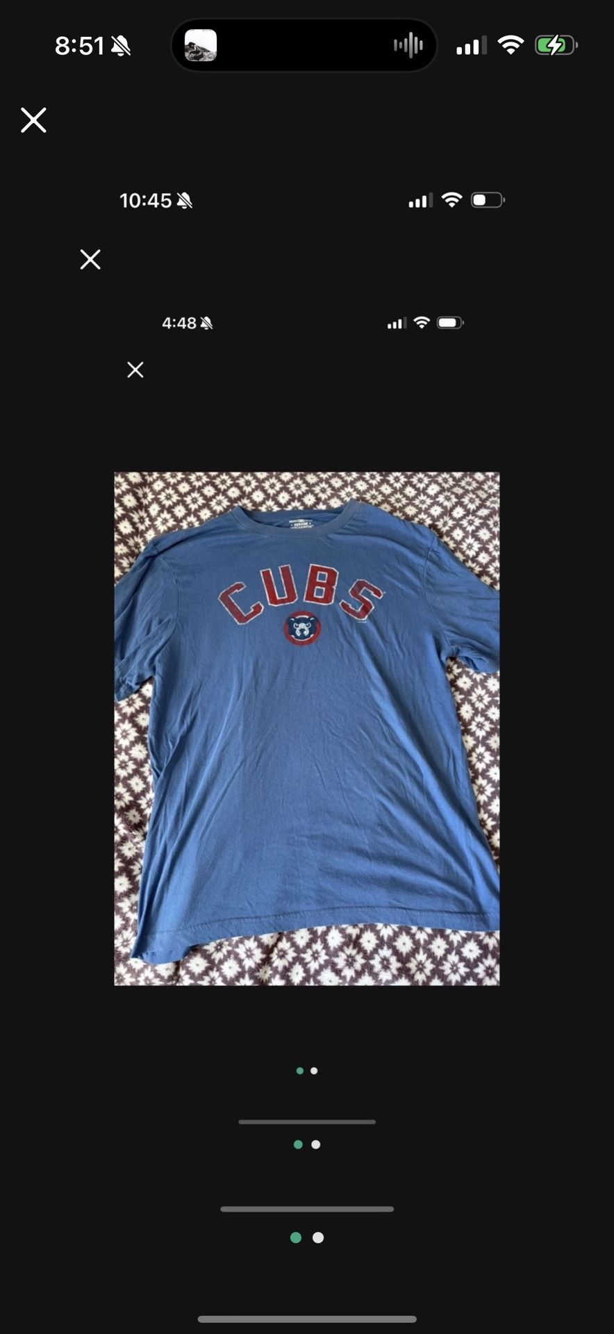⚾️MENS XL CHICAGO CUBS T SHIRT TOP ⚾️
