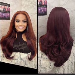 Human Hair Blended Lace Front Wig 