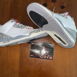 Air Jordan 3s  Grey Cement 
