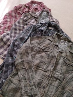 Boys Plaid Shirts By Converse