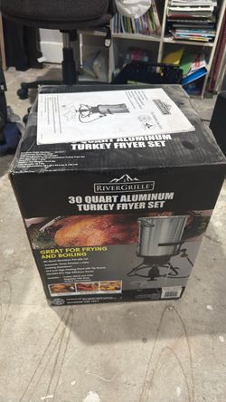 RiverGrille 30 Quart Aluminum Turkey Fryer Set