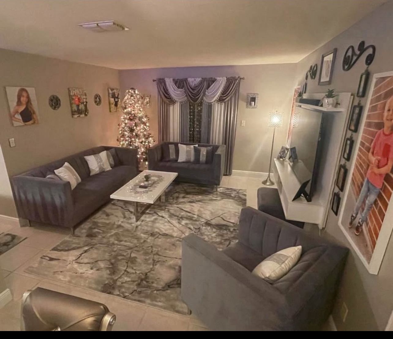 Living Room Set With Coffee And End Tables