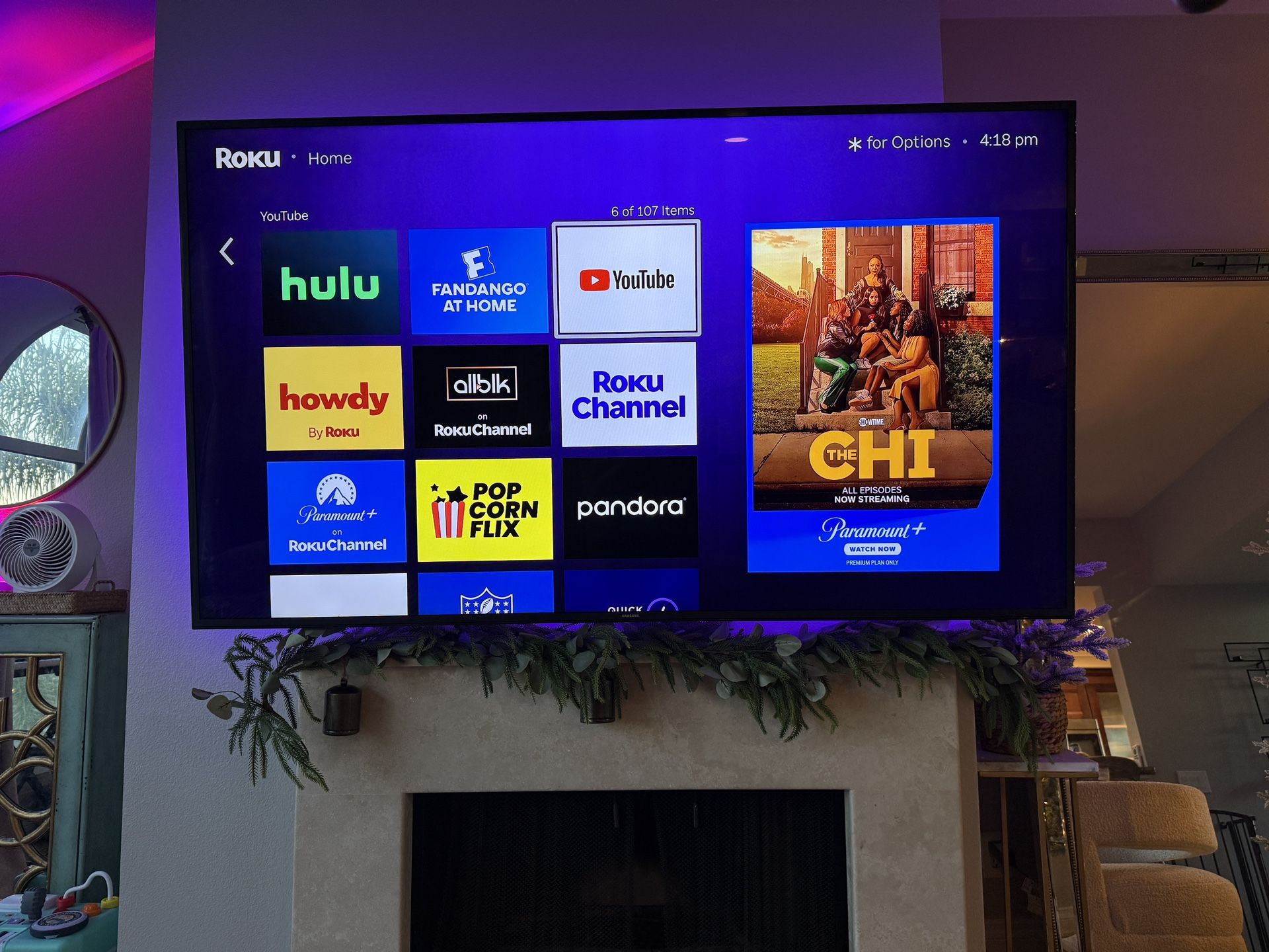 75 INCH SAMSUNG SMART TV WITH ROKU