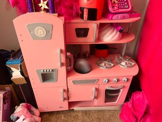 Play Kitchen Pink & Play Food