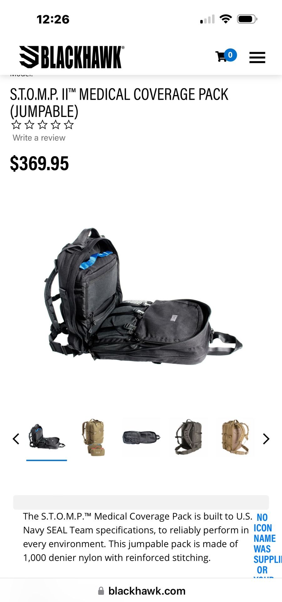 S.T.O.M.P. II™ MEDICAL COVERAGE PACK (JUMPABLE)