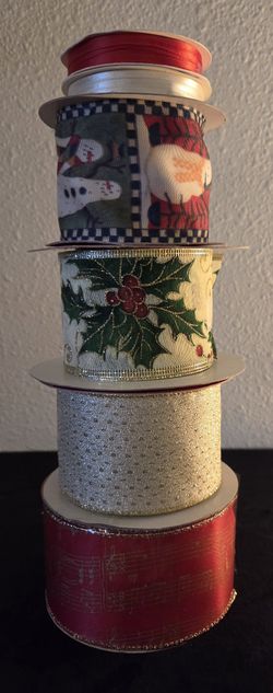 Red And Gold Ribbon Lot