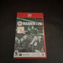 Madden 26 For Nintendo Switch 2