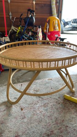 Rattan coffee table
