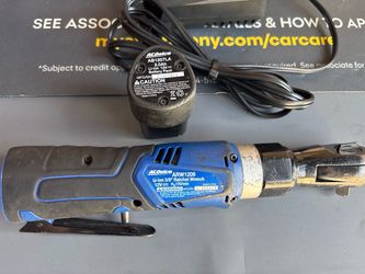 ACDelco ARW1209 12V 3/8” cordless ratchet, with the 2.0Ah battery + charger. It’s rated at 45 ft-lb max torque / 170 RPM.