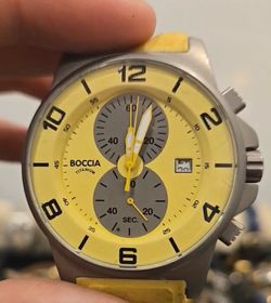 Boccia Titanium Mens Chronograph Watch