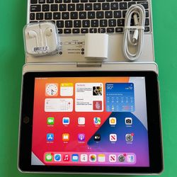 Apple IPad 6th Generation (9.7” Retina / Touch ID / IOS 17) 32GB with keyboard, pen & Accessories (128gb $199) 