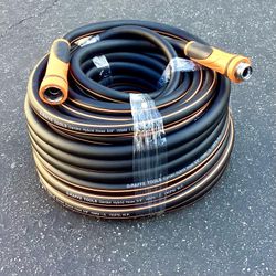 Giraffe Tools Garden Hose 100ft x 5/8",  Heavy Duty,Male to Female Fittings 150 PSI