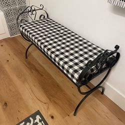 Wrought iron bench